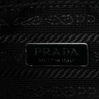 Tessuto Saffiano Ricamo Sequin Crystal Embellished Mini Re-Edition 1978 Bucket Bag Black