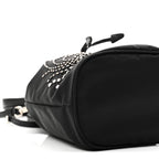 Tessuto Saffiano Ricamo Sequin Crystal Embellished Mini Re-Edition 1978 Bucket Bag Black