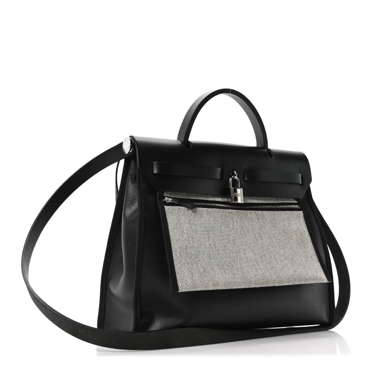 Toile H Berline Vache Hunter Herbag Zip PM 31 Black Ecru