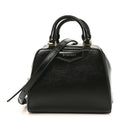 Tumbled Buffalo Nano Antigona Cube Bag Black