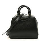 Tumbled Buffalo Nano Antigona Cube Bag Black
