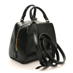 Tumbled Buffalo Nano Antigona Cube Bag Black