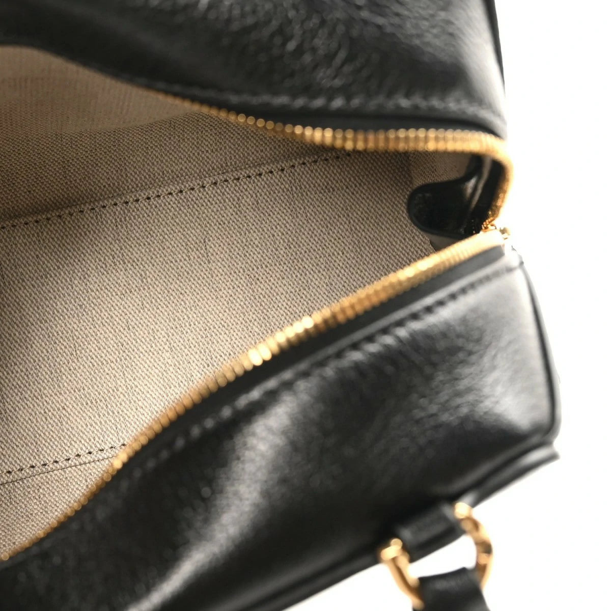 Tumbled Buffalo Nano Antigona Cube Bag Black
