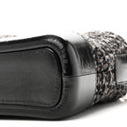 Tweed Calfskin Small Gabrielle Hobo Black