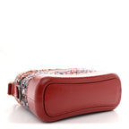 Tweed Calfskin Small Gabrielle Hobo Red