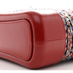 Tweed Calfskin Small Gabrielle Hobo Red