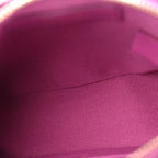 Tweed Quilted Mini Clutch With Chain Purple