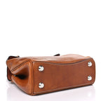 Vegetable Tanned Lambskin Mini Rodeo Top Handle Handbag Tan Cowboy