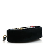 Velvet Matelasse Crystal Star GG Marmont Belt Bag 75 30 Black