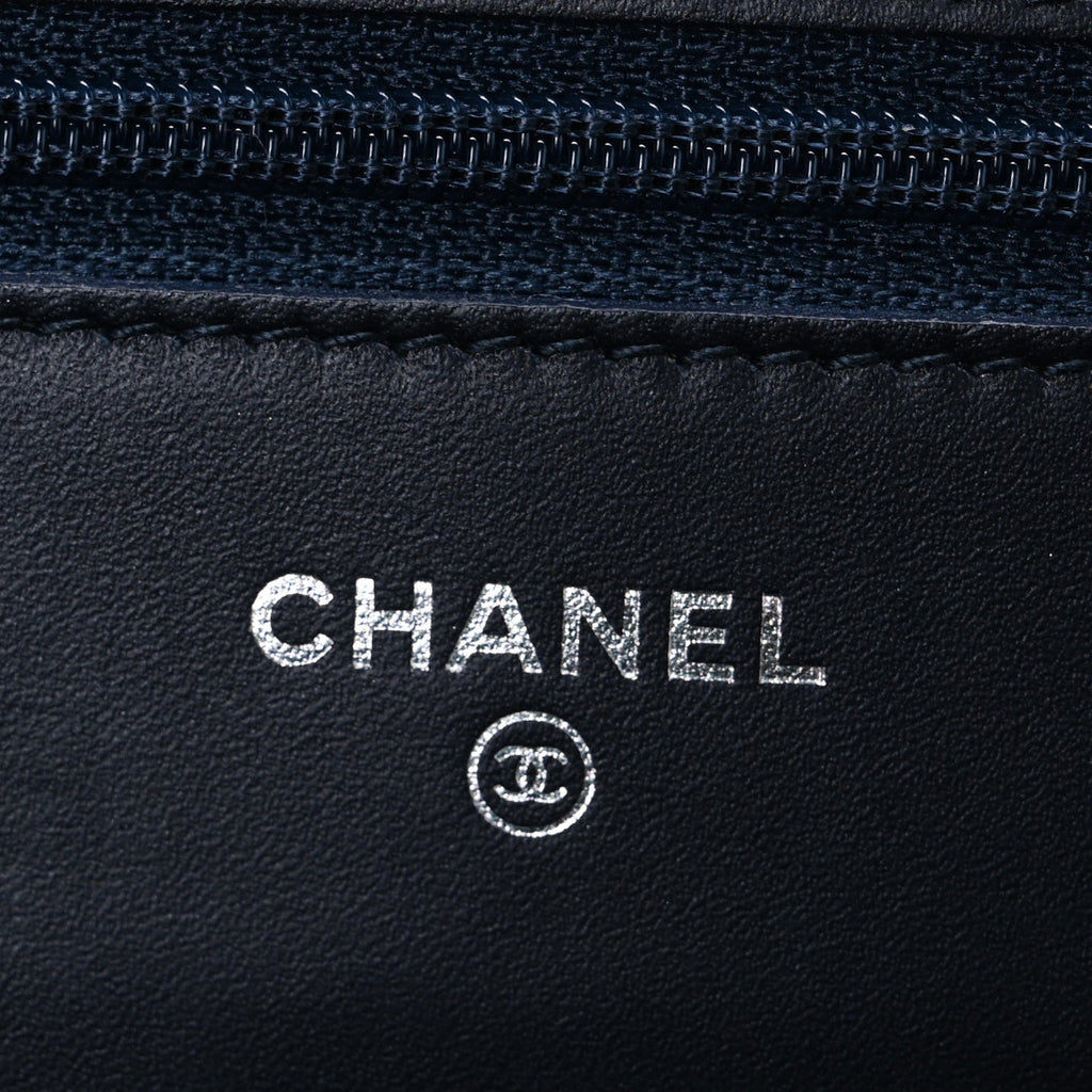 Velvet Quilted Boy Wallet On Chain WOC Blue