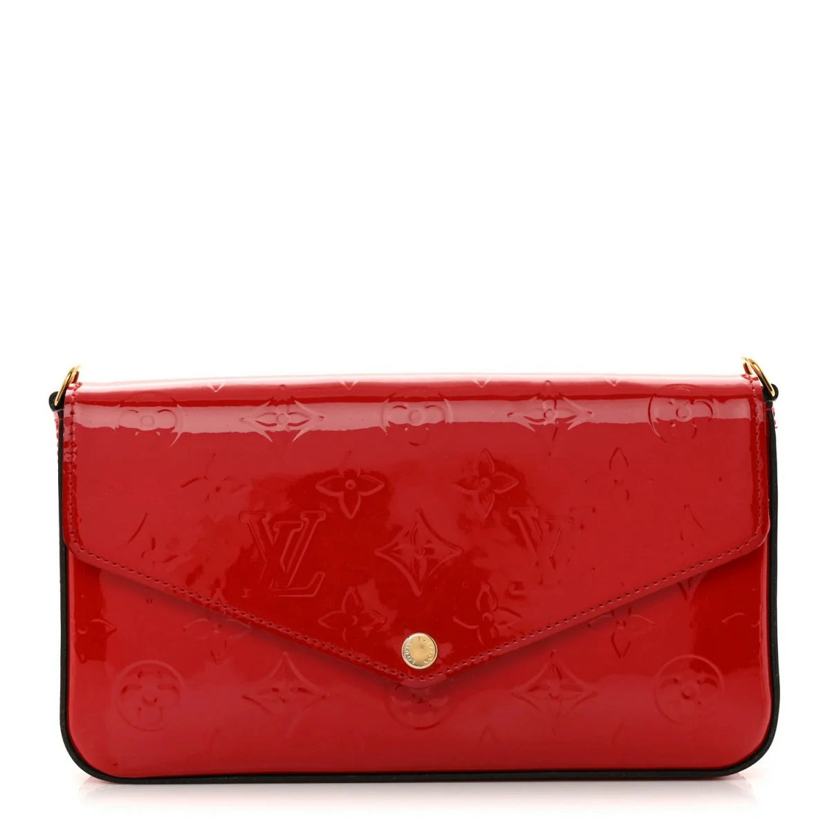 Vernis Felicie Pochette Chain Wallet Cherry