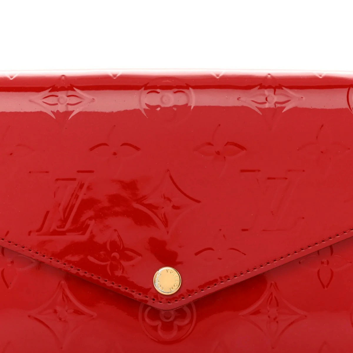 Vernis Felicie Pochette Chain Wallet Cherry