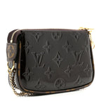 Vernis Monogram Mini Pochette Accessories Amarante