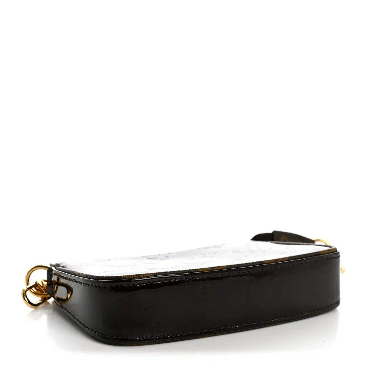 Vernis Monogram Mini Pochette Accessories Amarante