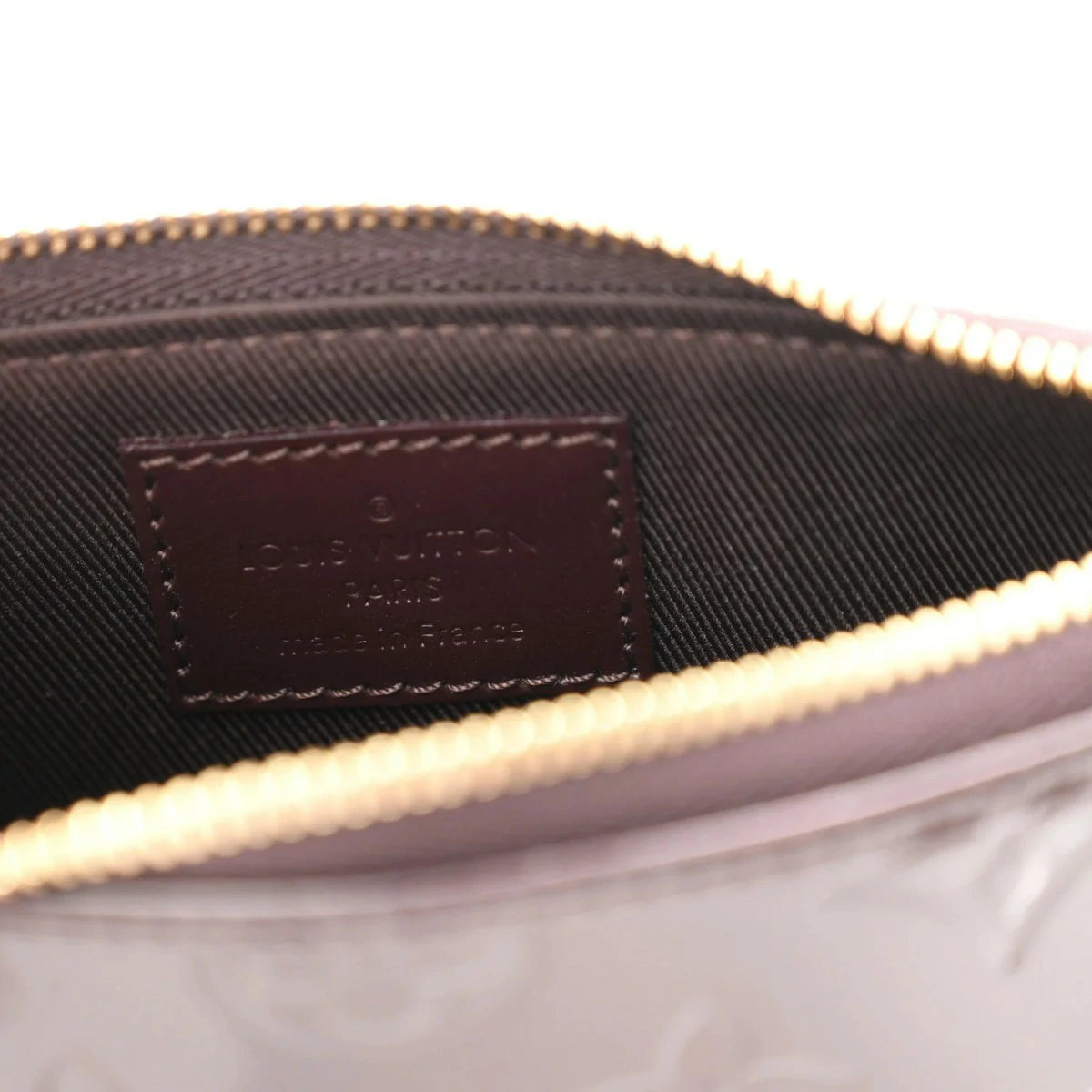 Vernis Monogram Mini Pochette Accessories Amarante