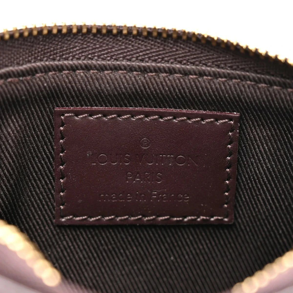 Vernis Monogram Mini Pochette Accessories Amarante