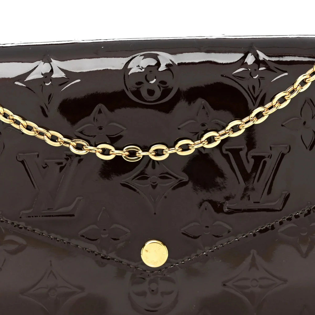 Vernis Pochette Felicie Chain Wallet Amarante