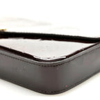 Vernis Pochette Felicie Chain Wallet Amarante