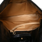 Vinyl Rodeo Accordion Flap Bag Black