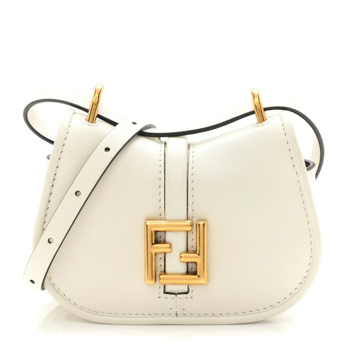Vitello Brenta Cher Mini Fendi C'mon White Ice