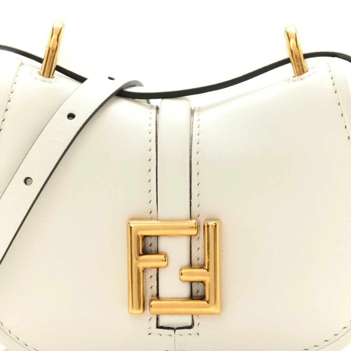 Vitello Brenta Cher Mini Fendi C'mon White Ice