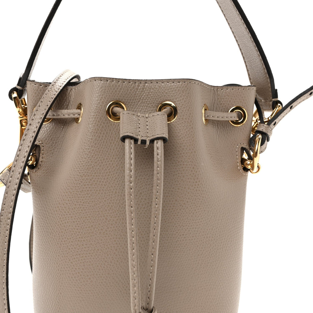 Vitello Cruise F is Fendi Mini Mon Tresor Bucket Bag Tortora