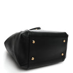 Vitello Grace King Karligraphy Chain Bucket Bag Black Bisquit