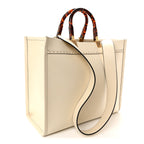Vitello King Plexiglass Medium Fendi Sunshine Shopper Tote White Ice