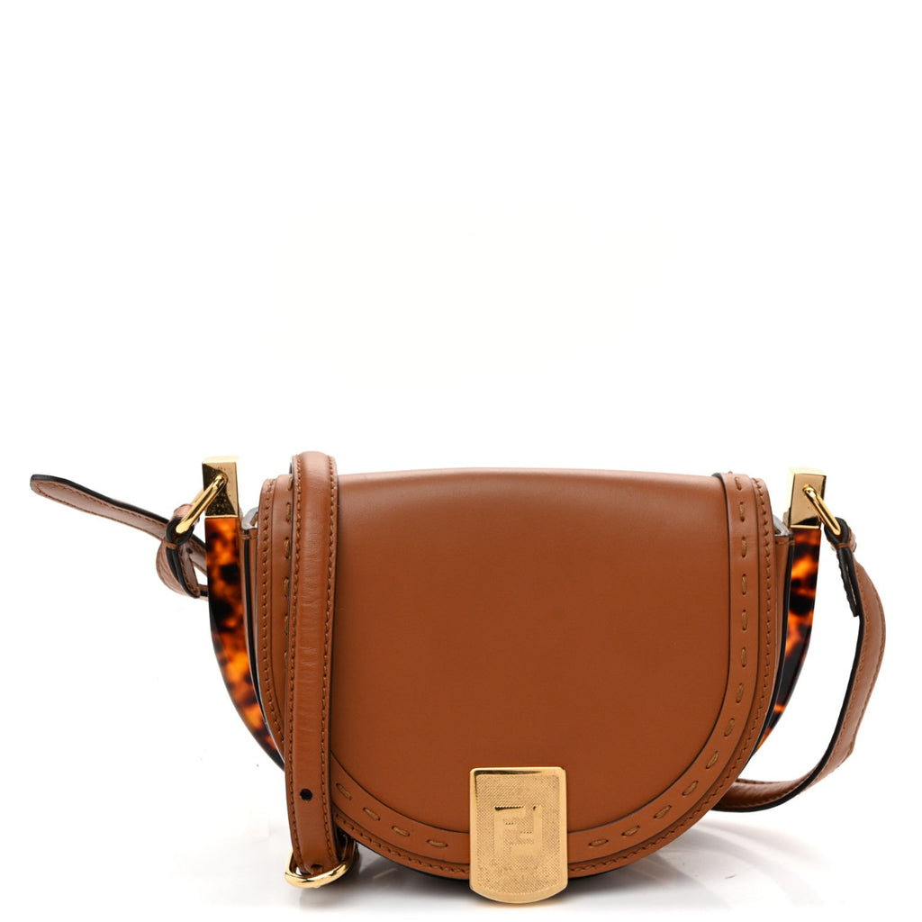 Vitello King Plexiglass Moonlight Shoulder Bag Cuoio