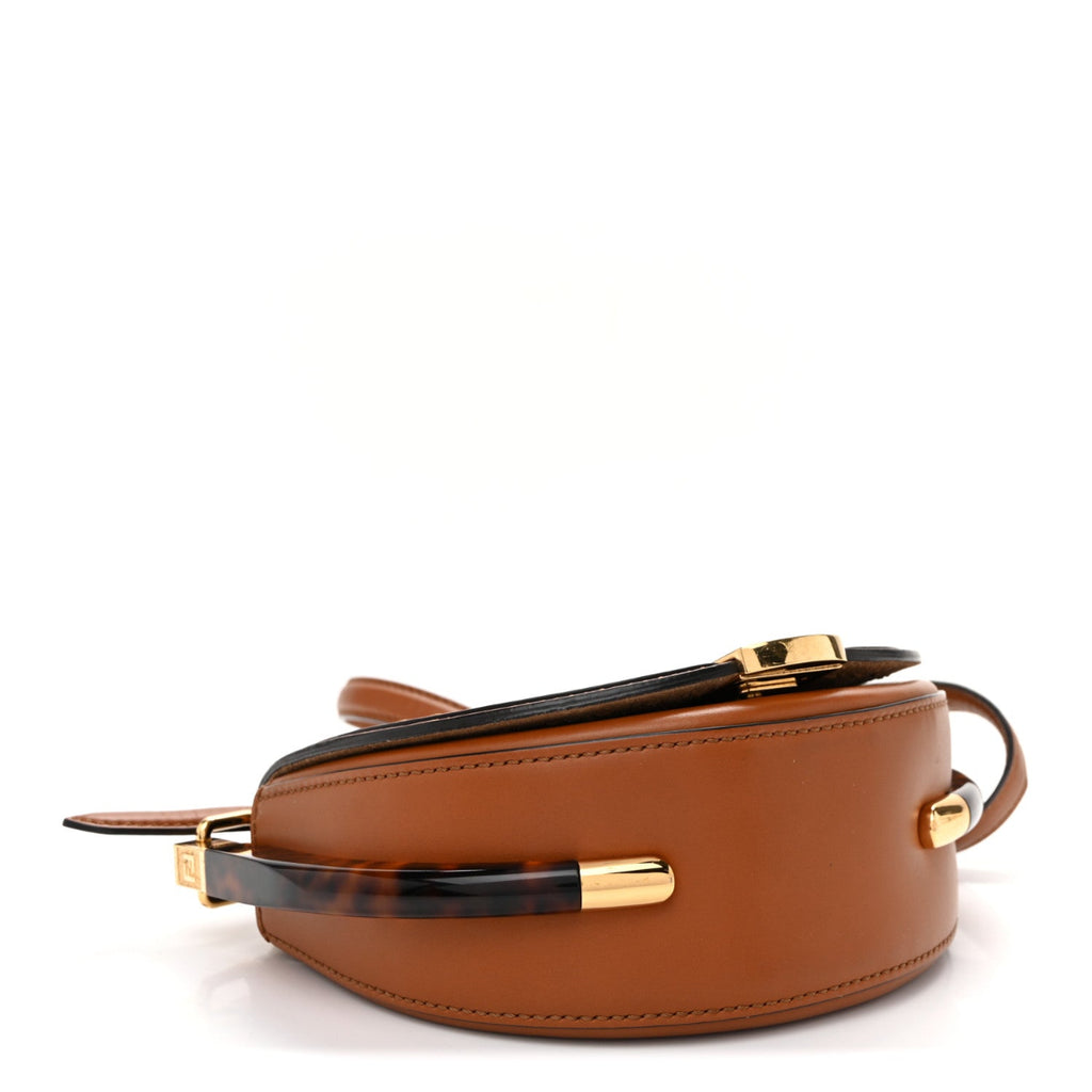 Vitello King Plexiglass Moonlight Shoulder Bag Cuoio