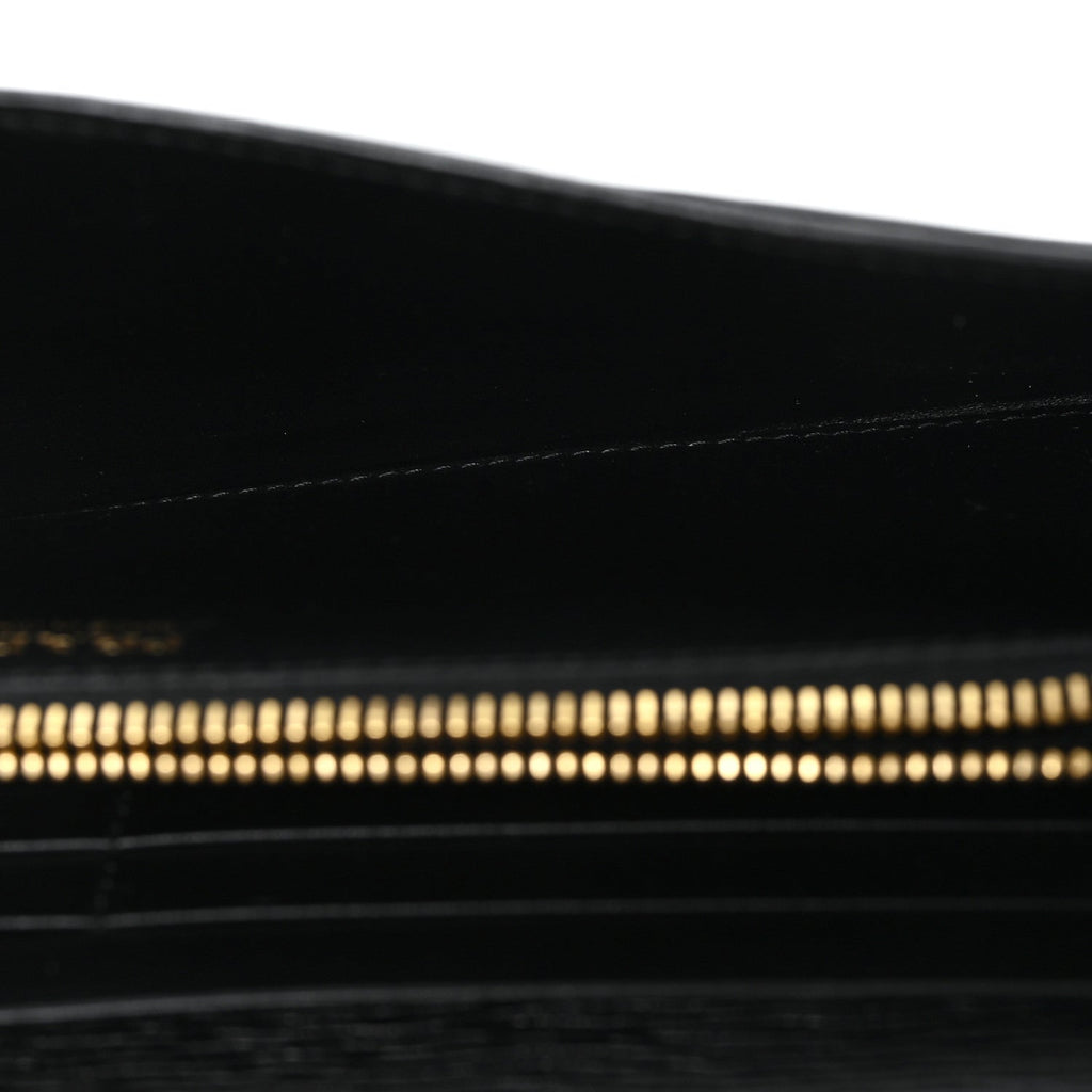 Vitello Move Metal Oro Chain Wallet Black