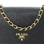 Vitello Move Metal Oro Chain Wallet Black