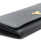 Vitello Move Metal Oro Chain Wallet Black