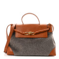 Wool Calfskin Medium Ciao Ciao Grey Tan