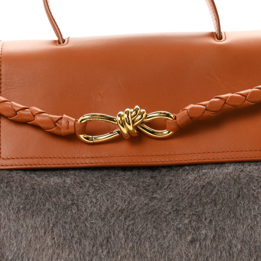 Wool Calfskin Medium Ciao Ciao Grey Tan