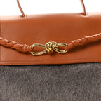 Wool Calfskin Medium Ciao Ciao Grey Tan