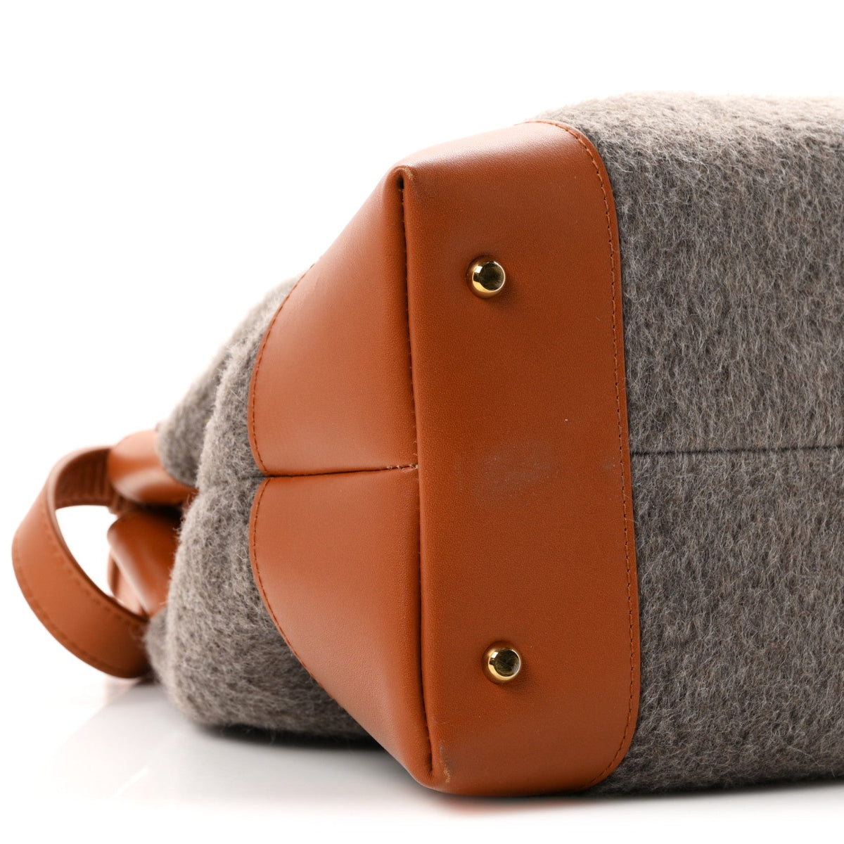 Wool Calfskin Medium Ciao Ciao Grey Tan