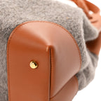 Wool Calfskin Medium Ciao Ciao Grey Tan