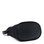 Wool Calfskin Rive Gauche Bucket Bag Black Gold