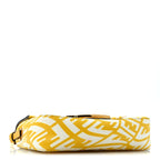 X SARAH COLEMAN Glazed Canvas Vitello King FF Vertigo Mini Baguette 1997 Mimosa White