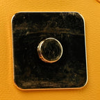 X SARAH COLEMAN Glazed Canvas Vitello King FF Vertigo Mini Baguette 1997 Mimosa White